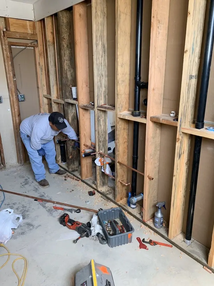 Commercial rough-in plumbing for Gas Line Repair in Rye